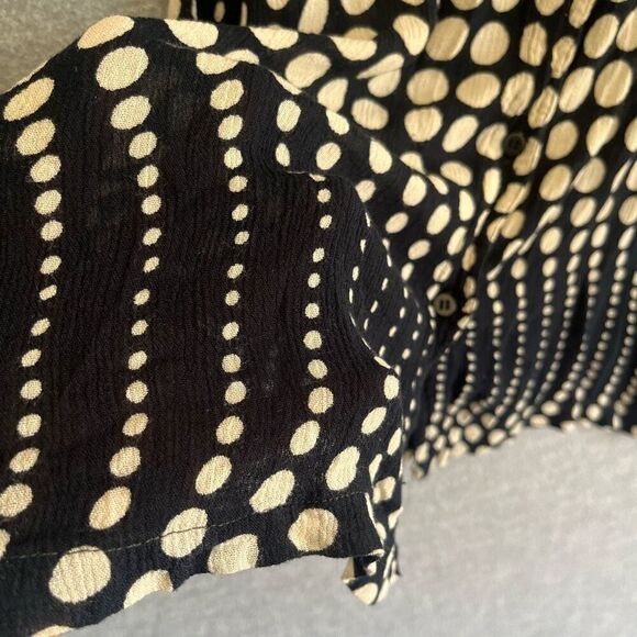 Vintage Gauze Rayon Tunic Womens Large Boho Hippie Sleeveless Button Up Vest - Picture 6 of 13